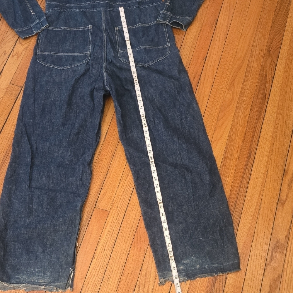 Vintage Pre Shrunk Full Count Blue Denim Jumpsuit - Picture 9 of 13
